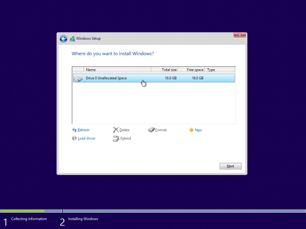 WinPE iSCSI installation disk